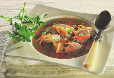 Суп с мясом и рисом - блюдо 200 калорий - меню для похудения