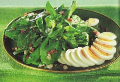 Валерьяница с ветчиной и яйцами - блюдо 200 калорий - меню для похудения